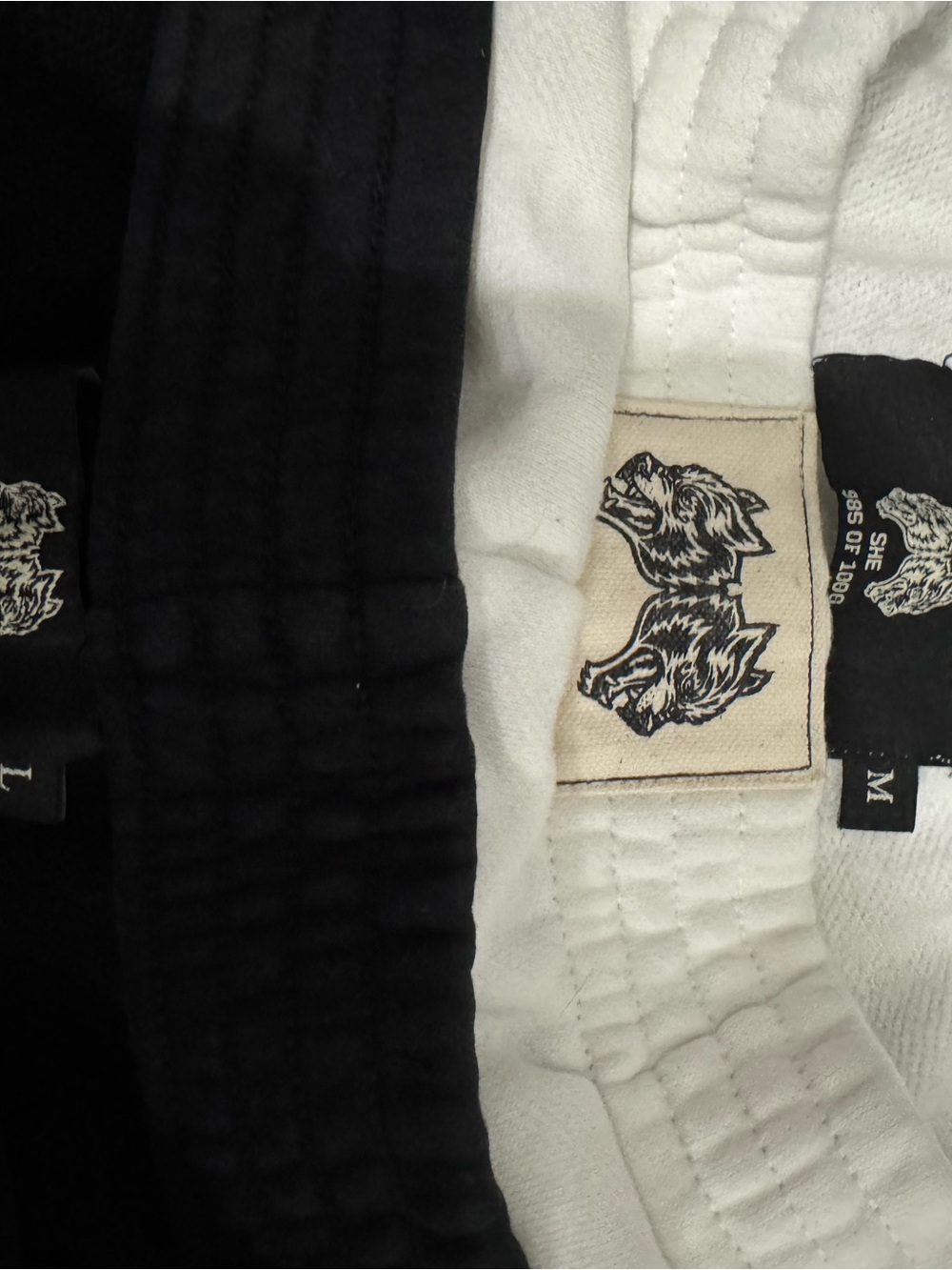 Darc Sport White Tribal & Black Heart Athletic Shorts Duo - Picture 3 of 3